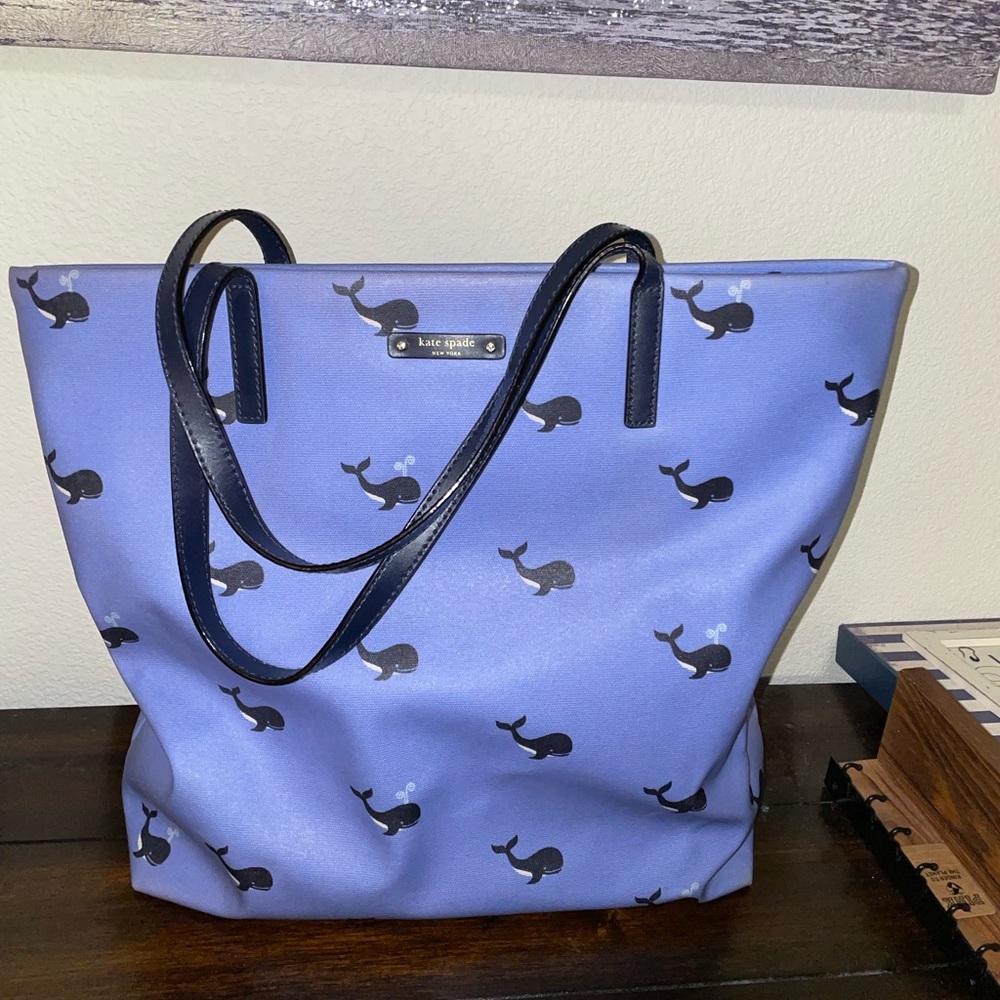 Kate spade bon shopper tote in whale print